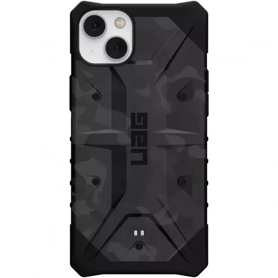 Чехол Uag Pathfinder SE Camo для iPhone 14 6.1", цвет черный камуфляж (Midnight Camo)