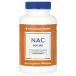 The Vitamin Shoppe, NAC, 600 мг, 100 капсул