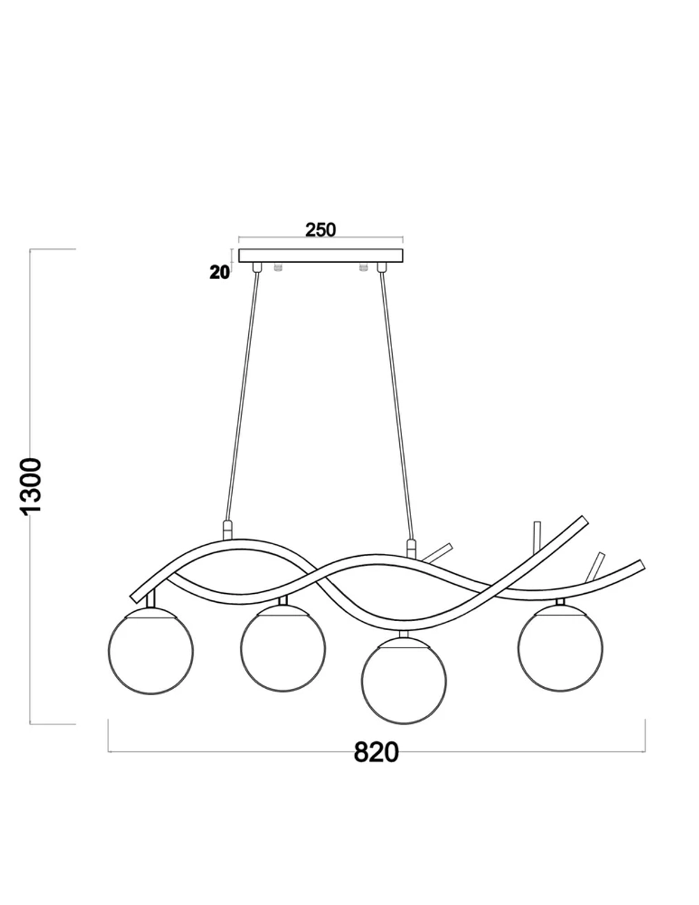 Подвесной светильник Freya ROSELLA FR8014PL-04BS