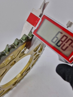 Звезда ведомая 428-41Т для питбайка, кроссового мотоцикла (стальной венец, цепь 428, 41 зуб, усиленная)