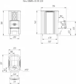 Печь-каменка СИБИРЬ 20 ЛРК (2.0)