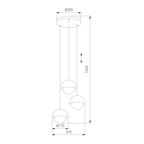 Подвесная люстра TK Lighting 10206 Bono
