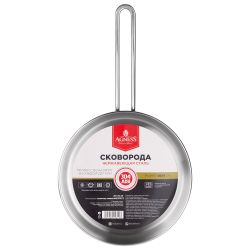 СКОВОРОДА AGNESS PROFESSIONAL 26*6 СМ, 3,1 Л ВЫСОКОКАЧЕСТВЕННАЯ НЕРЖ СТАЛЬ 18/10 ИНДУКЦИОННОЕ ДНО
