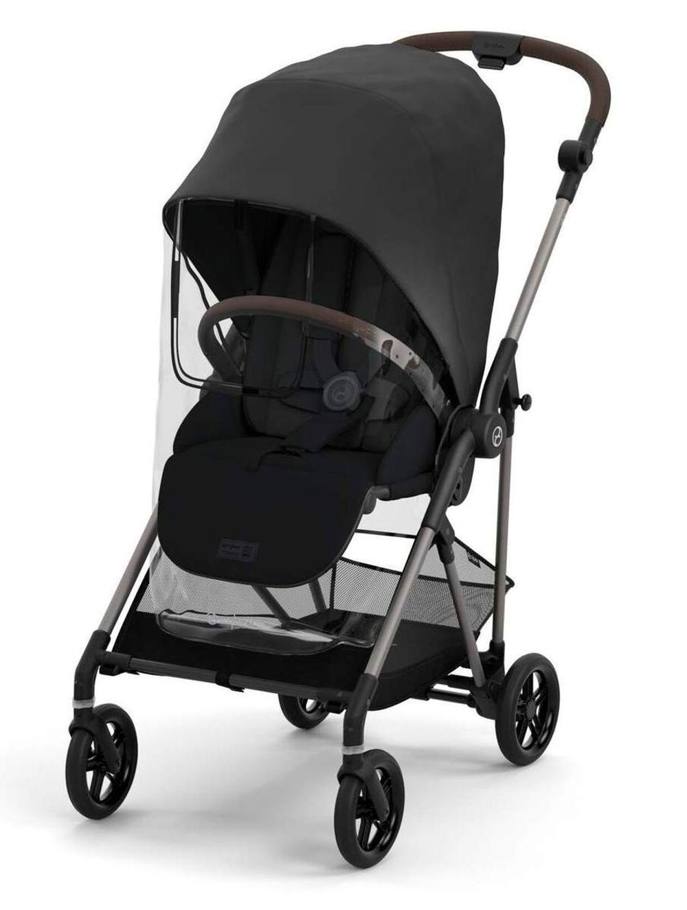 Прогулочная коляска Cybex Melio Magic Black с дождевиком