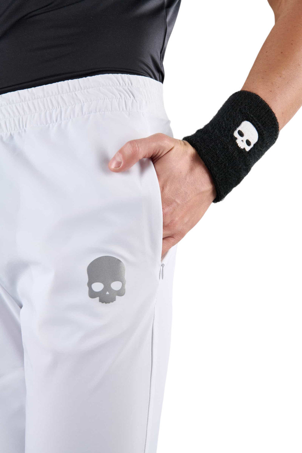 Мужские теннисные штаны Hydrogen Tech Pants Skull Man - белый