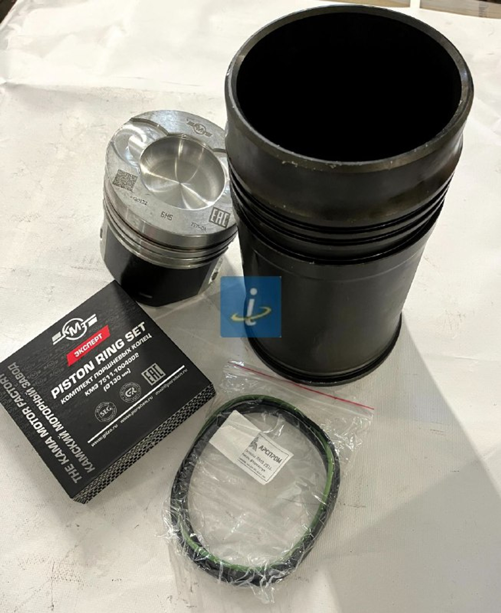 Гильза, поршень, уплотнительные и поршневые кольца КМЗ 7511.1004005-01