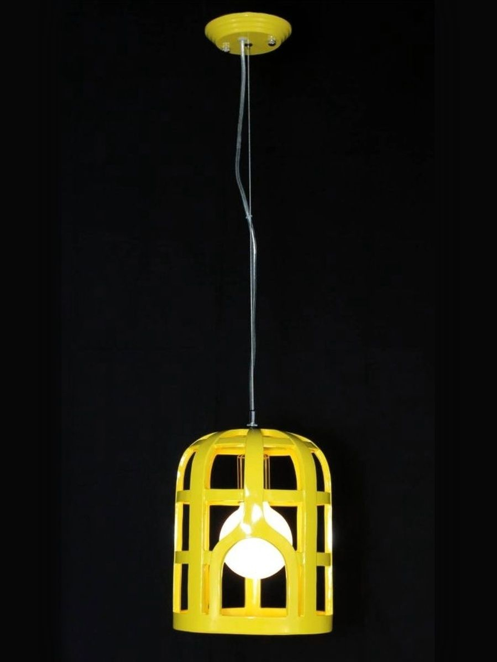 Светильник подвес Желтый с лампочкой 8807/1S YELLOW