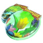 Мягкое сиденье д/унитаза с рисунком зеленое