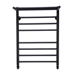 Полотенцесушитель водяной Comfysan Luce W-8 80/40 с полкой, черный