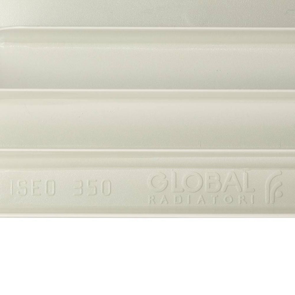 Радиатор алюминиевый Global ISEO 350 10 секций боковое подключение (белый RAL 9010)