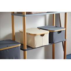 Корзина для белья Neat Low , 40x33x20 см, серая