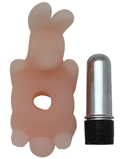 Виброкольцо "Моя прелесть" (Цвет: телесный)