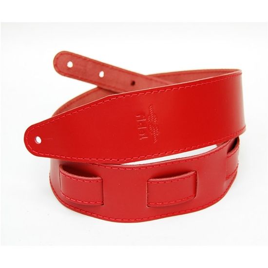 Ремень для гитары, кожаный, красный, Fidel FL111007LP Premier