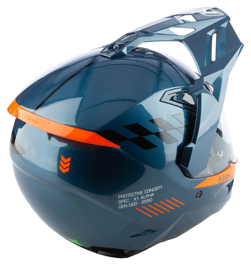 Шлем Klim X1 Alpha Concept синий/оранжевый, размер MD (RR)