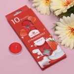 Свечи чайные в наборе 10шт «Клубничная страсть»