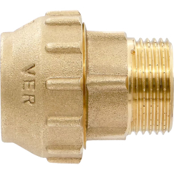 Муфта VIEIR для трубы ПНД S25x3/4"M (10) VER370