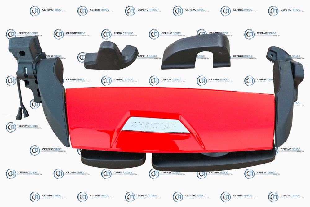 Зеркало левое в сборе X5000 красного цвета с камерой (рестайлинг) DZ14251770080