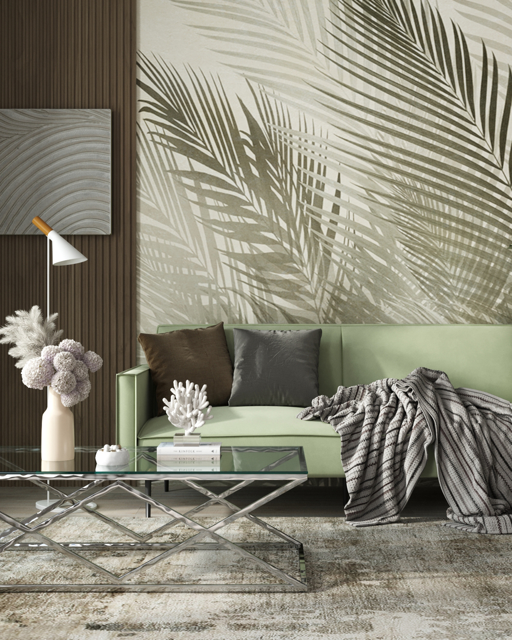 Журнальный стол 120*60 ИНСИГНИЯ серебро