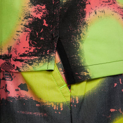 Теннисное поло Nike Polo Printed Slim-Fit Polo - volt/black/black - Multikolor