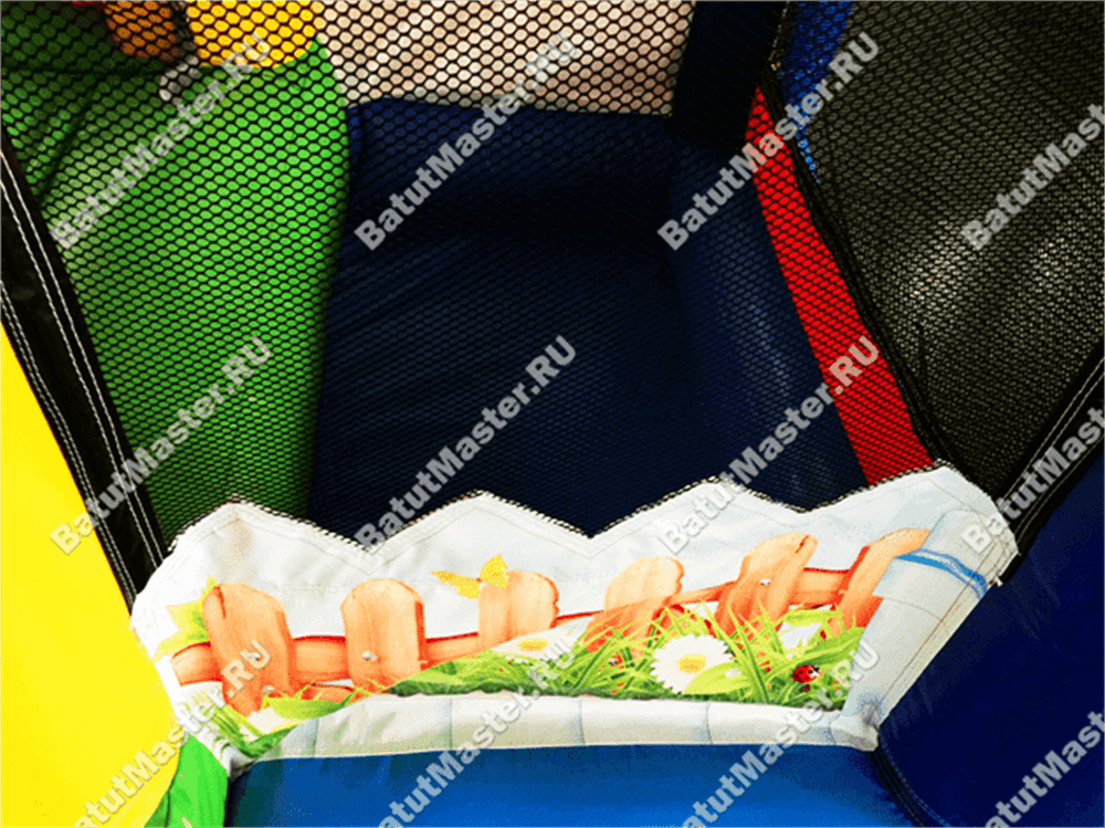 Детский надувной батут "Домик в деревне" 3.5*2.5*2.2 м