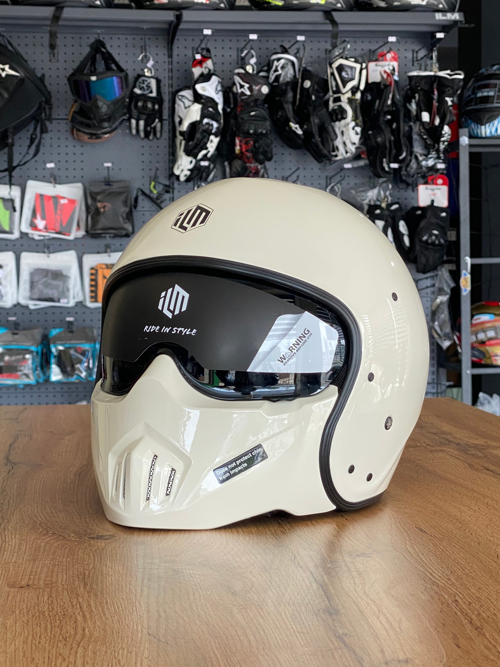 Мотошлем ILM MO310P Matte Black