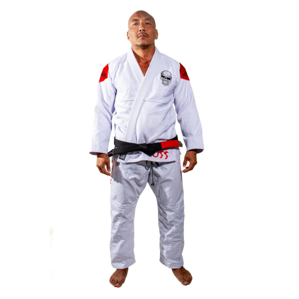 Кимоно KVRA 'BJJ' - 'Crest' - White