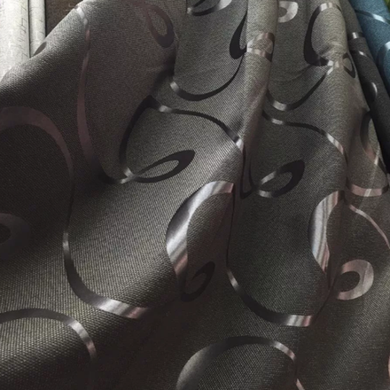 Блэкаут рогожка "Петля" темно-серая оптом. Ш-280 см.