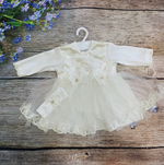 Комплект на выписку "Цветочек" (Платье, повязка) (Белоснежка) (Цвет: Розовый, Размер: 62)