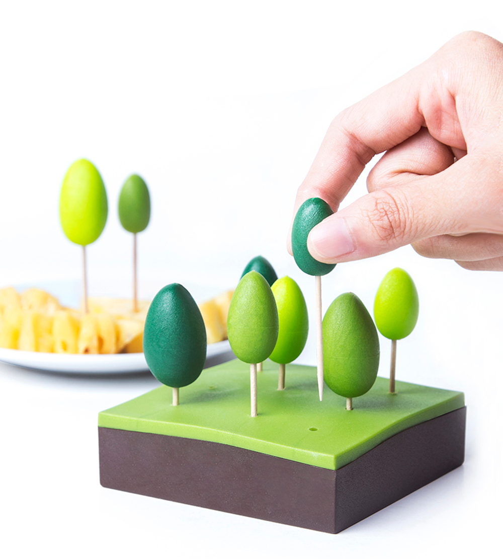 Шпажки для закусок и канапе Forest Party Fork Qualy