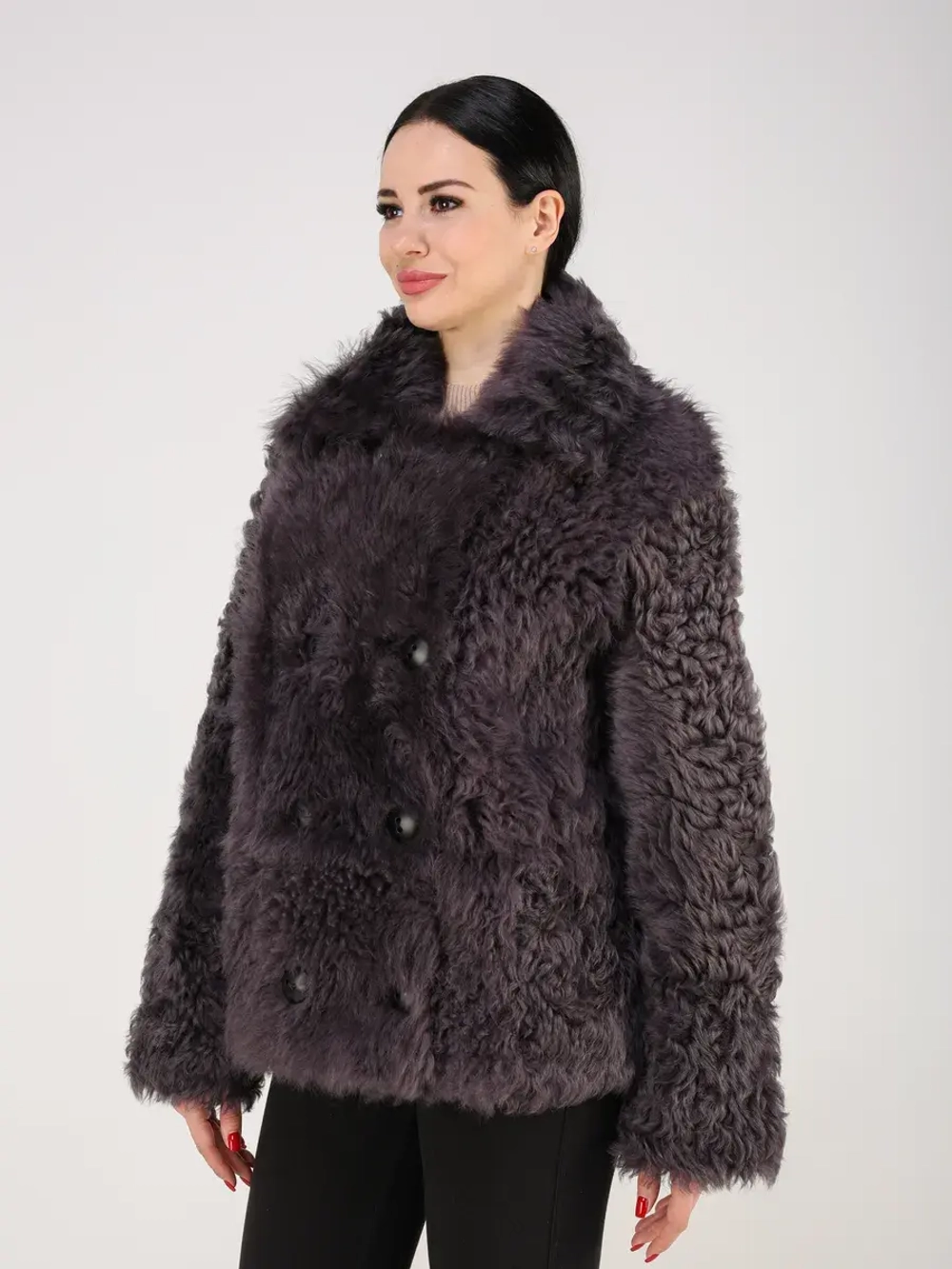 Дубленка зимняя шуба натуральная короткая