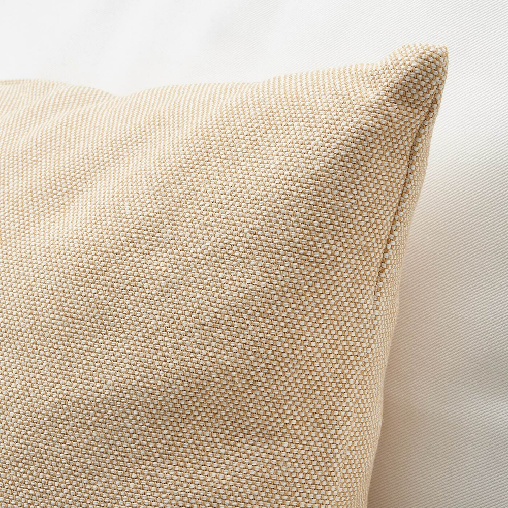 IKEA SANDTRAV  (ИКЕА САНДТРАВ)  -  Подушка, желто-бежевый/белый, 45x45 см