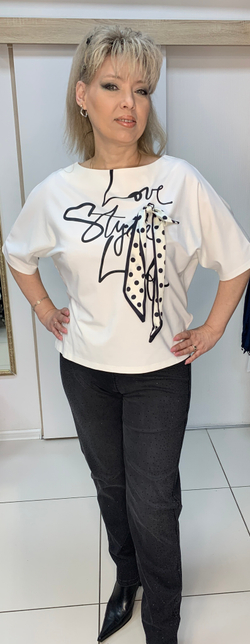 Красивый блузон с косынкой в виде банта