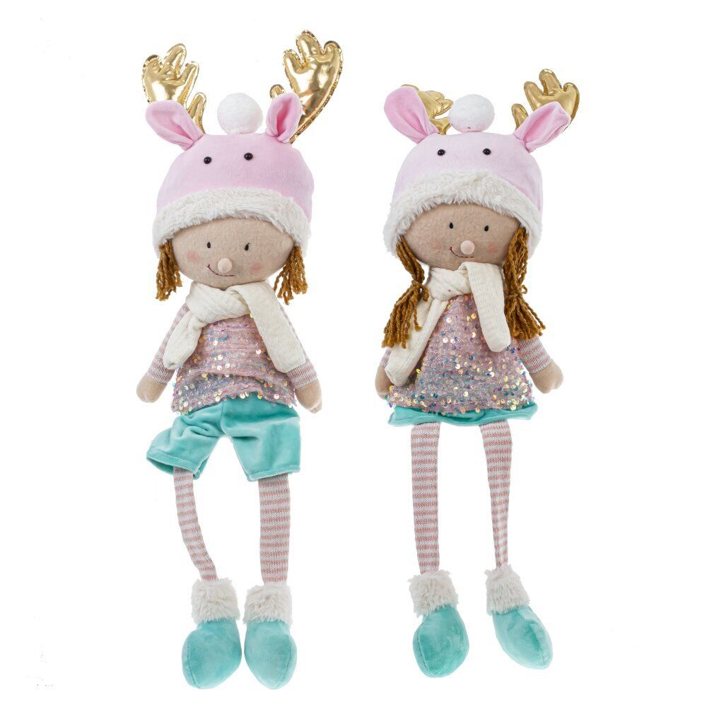 GAEM Игрушка набивная "Мальчик, Девочка", L17 W10 H61/33 см, 2в.