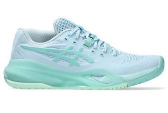 Женские Кроссовки теннисные Asics Gel-Resolution X - light blue/oasis green