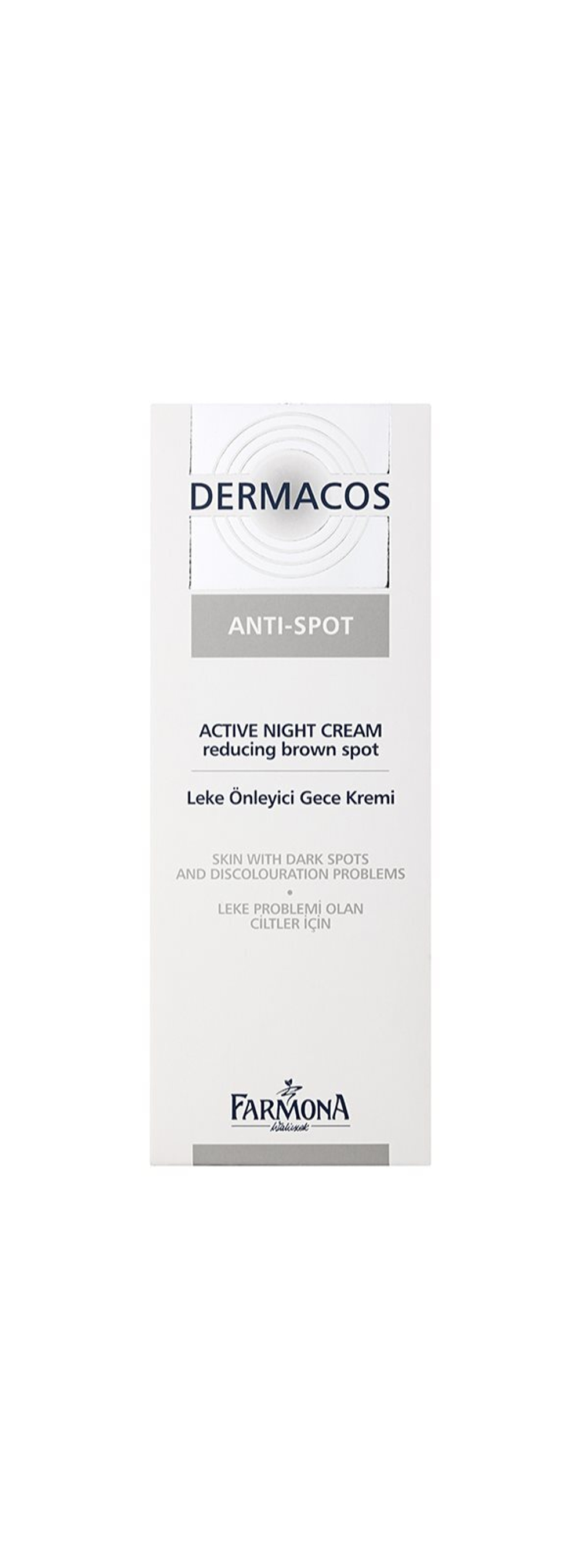 Farmona Dermacos Anti-Spot - активный ночной крем для уменьшения пигментных пятен /   50  ml  / GTIN 5900117095652