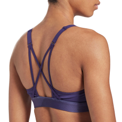 Теннисный бюстгальтер Reebok Lux Strappy Bra W - Purple