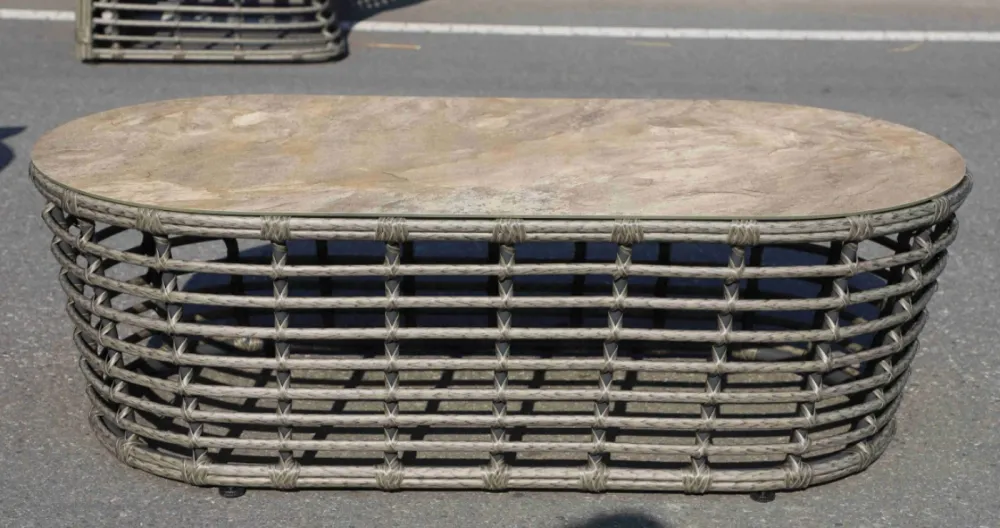 "Валенсия" лаунж-зона из искусственного ротанга, цвет серый