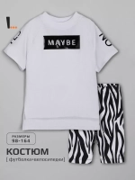 Спортивный костюм для девочки летний футболка и шорты