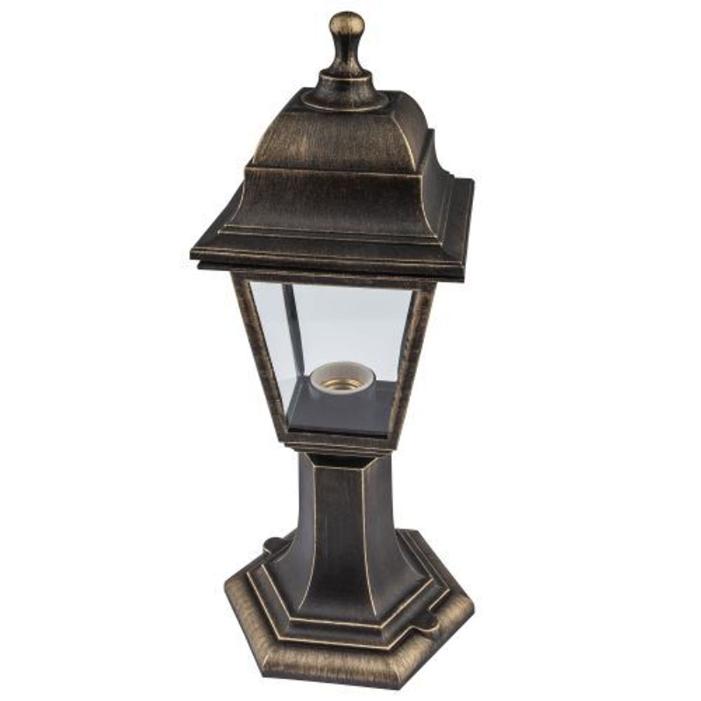 Светильник садово-парковый Оскар E27 напольный четырехгранный под бронзу НТУ 04-60-001 бронза ЭРА Б0048100