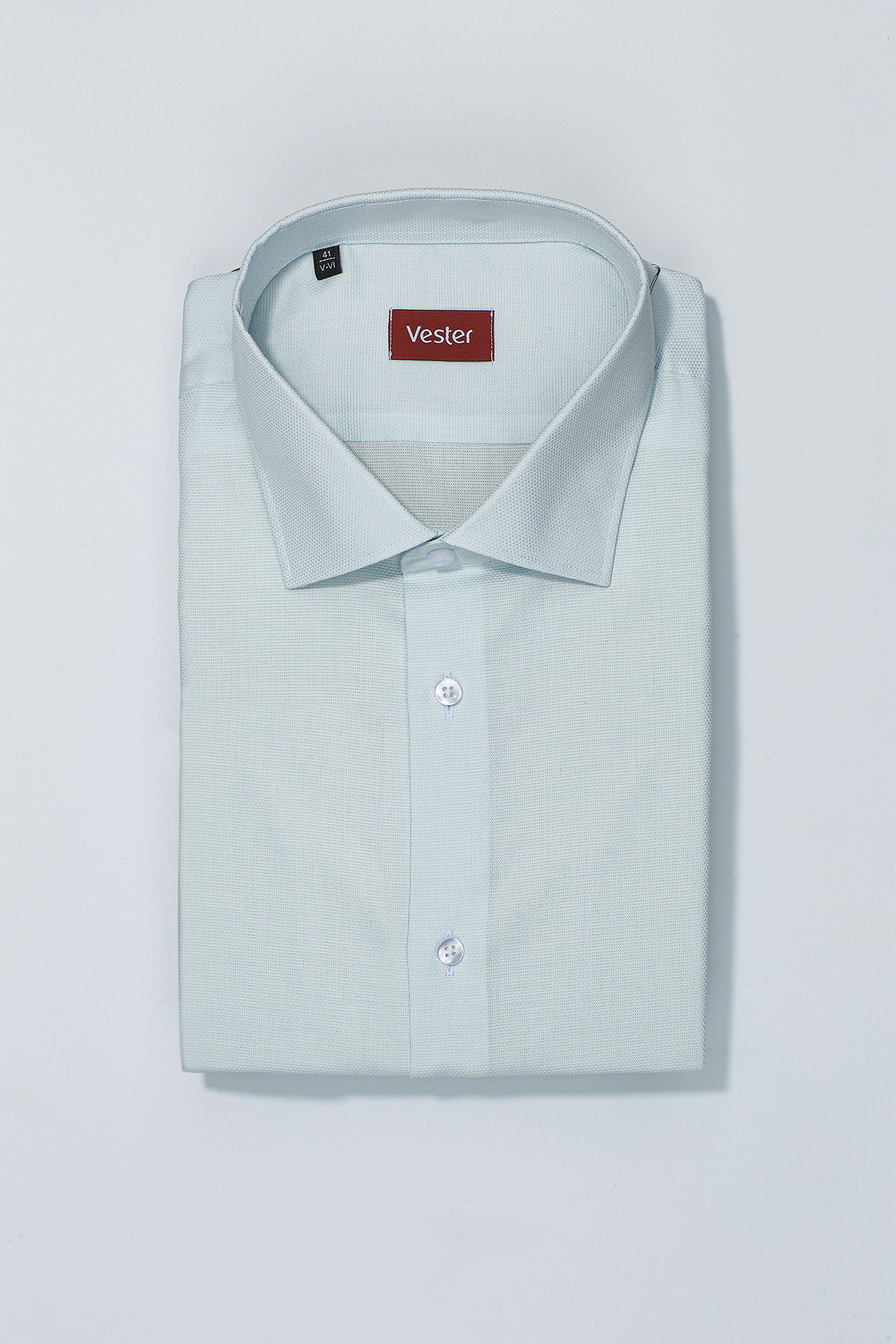 Сорочка мужская VESTER короткий рукав, приталенный силуэт 72914 26