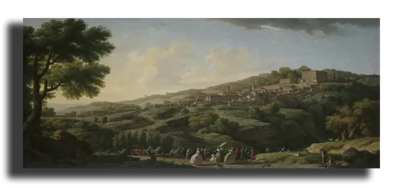 Репродукция "Верне Клод Жозеф - Вилла Капрарола"