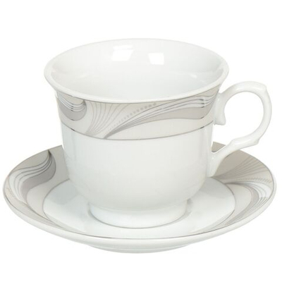 Набор чайный керам, 12 пр, 6 перс, 230 мл, Увертюра, KYT12-GA1378S, подар уп