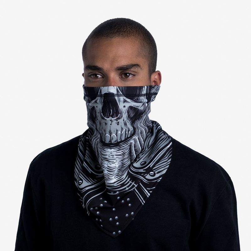 Шарф-труба сноубордическая Buff Bandana Tech Fleece N Tribe Black Фото 2