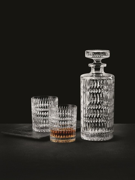 ETHNO - Набор для виски из 3 предметов (графин 0,75 л с пробкой и 2 стакана 304 мл)