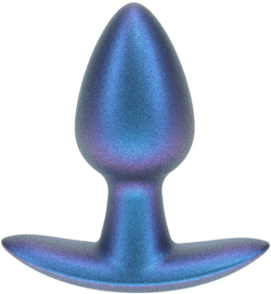 Shots Media Metallic Blu S - Анальная пробка из силикона