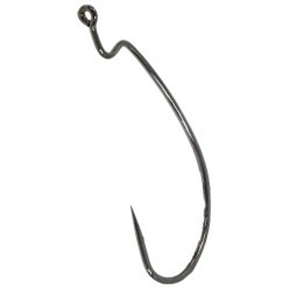 Крючок Офсетный Owner 5109-101 № 1 Black Chr. 6шт J-Light Worm 167061