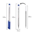 Ручка шариковая Brauberg синяя, 0.7мм, трёхгранный прозрачный корпус