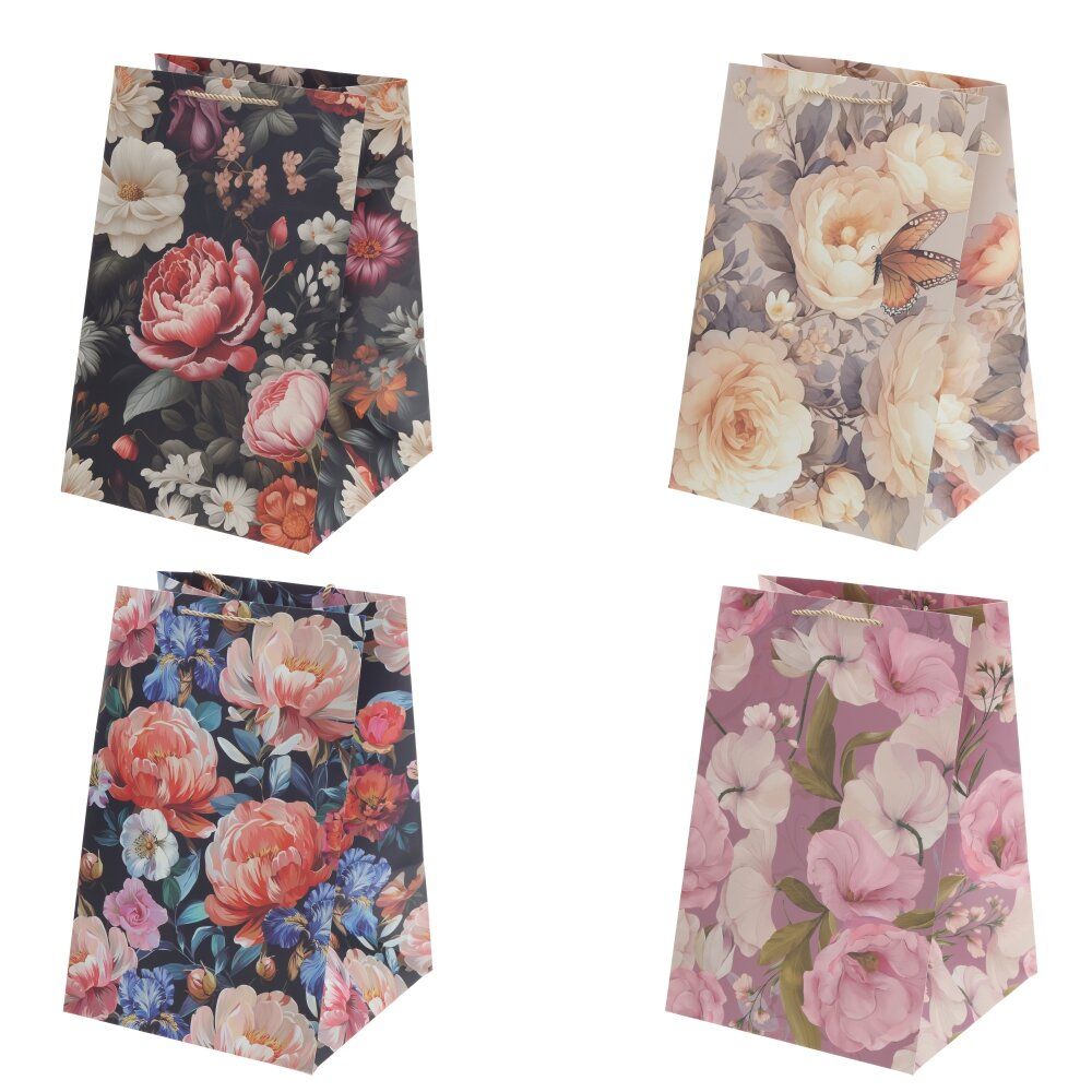 GAEM Пакет подарочный (бумага 210г/м2, блок микс 12шт), L28 W28 H42 см, 4в.