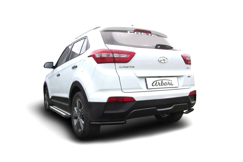 Уголки d42 Arbori черн. для HYUNDAI Creta 2016-нв
