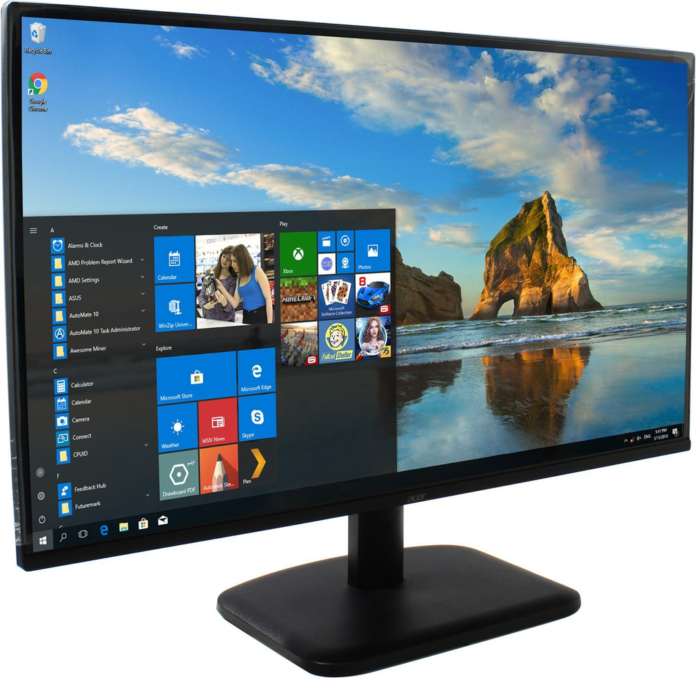 27"    ЖК монитор Acer &lt;UM.HE1CD.G02&gt; EK271Gbmix &lt;Black&gt;  (LCD,  1920x1080, D-Sub, HDMI)